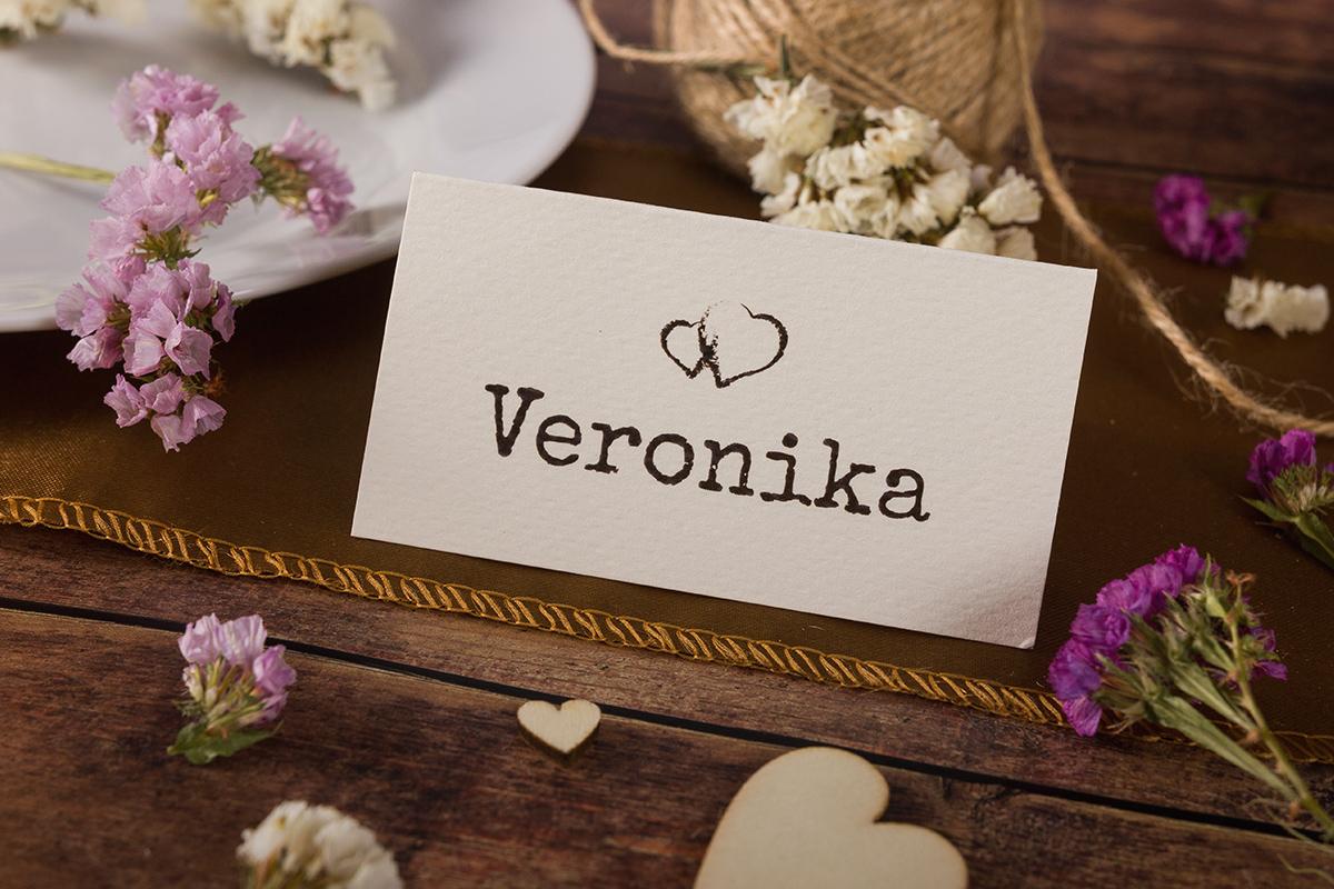 Svadobná menovka - Vintage 01 2/3