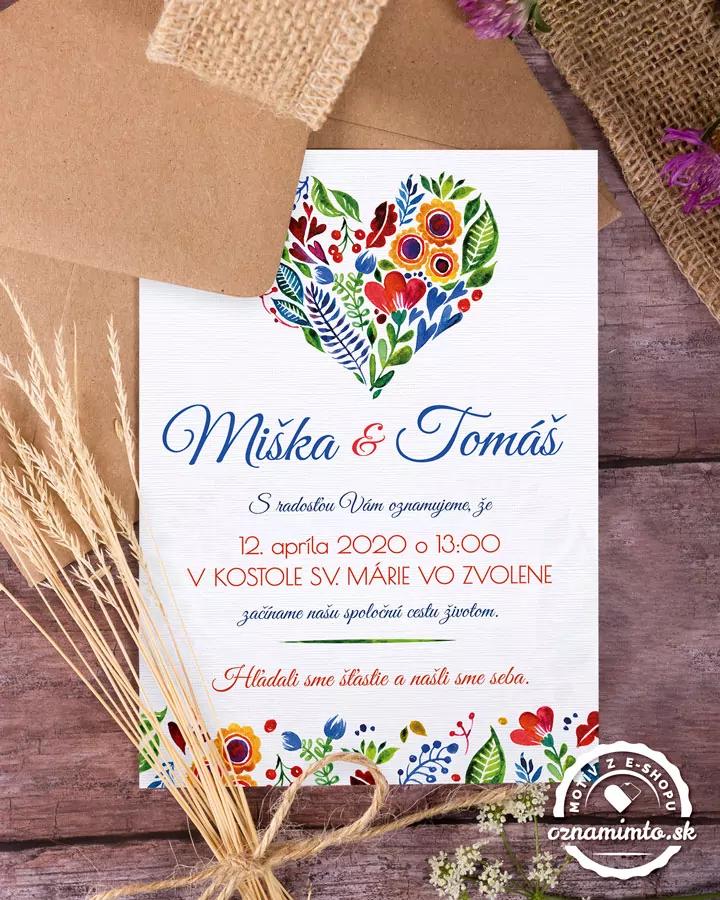 Ľudové folklórne svadobné oznámenia 1/3