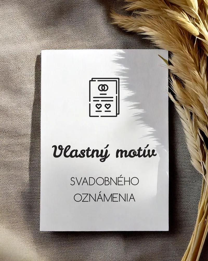Svadobné oznámenia - Vlastný návrh