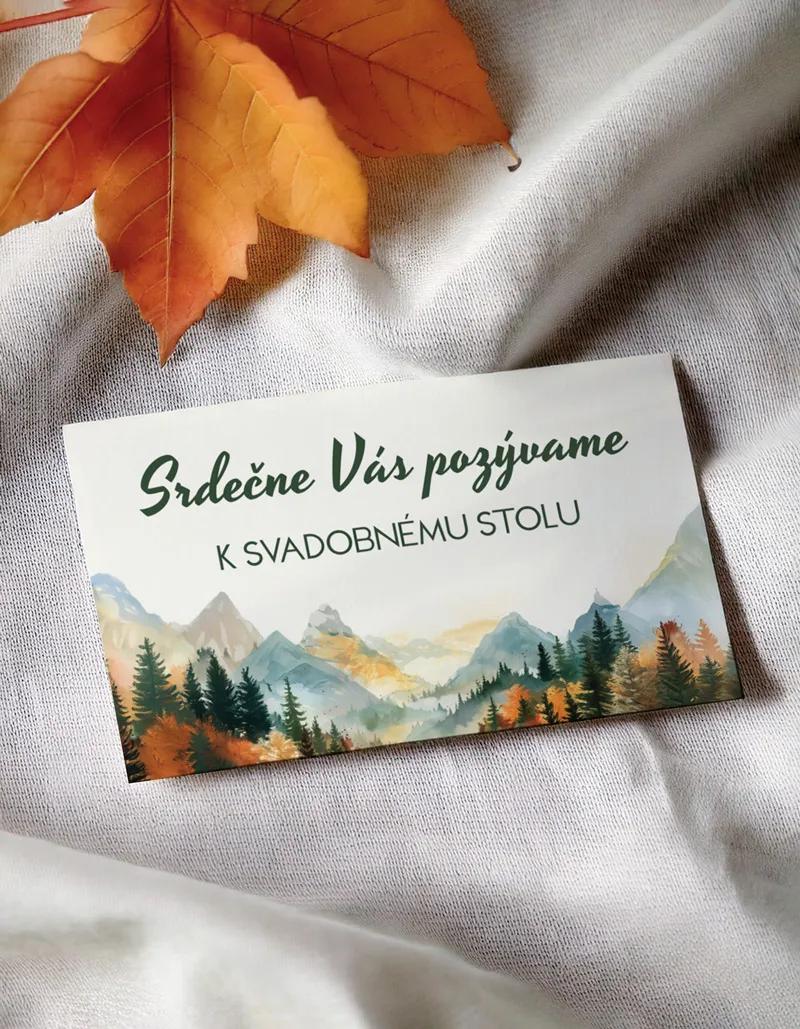 Svadobná pozvánka - Jesenná romanca