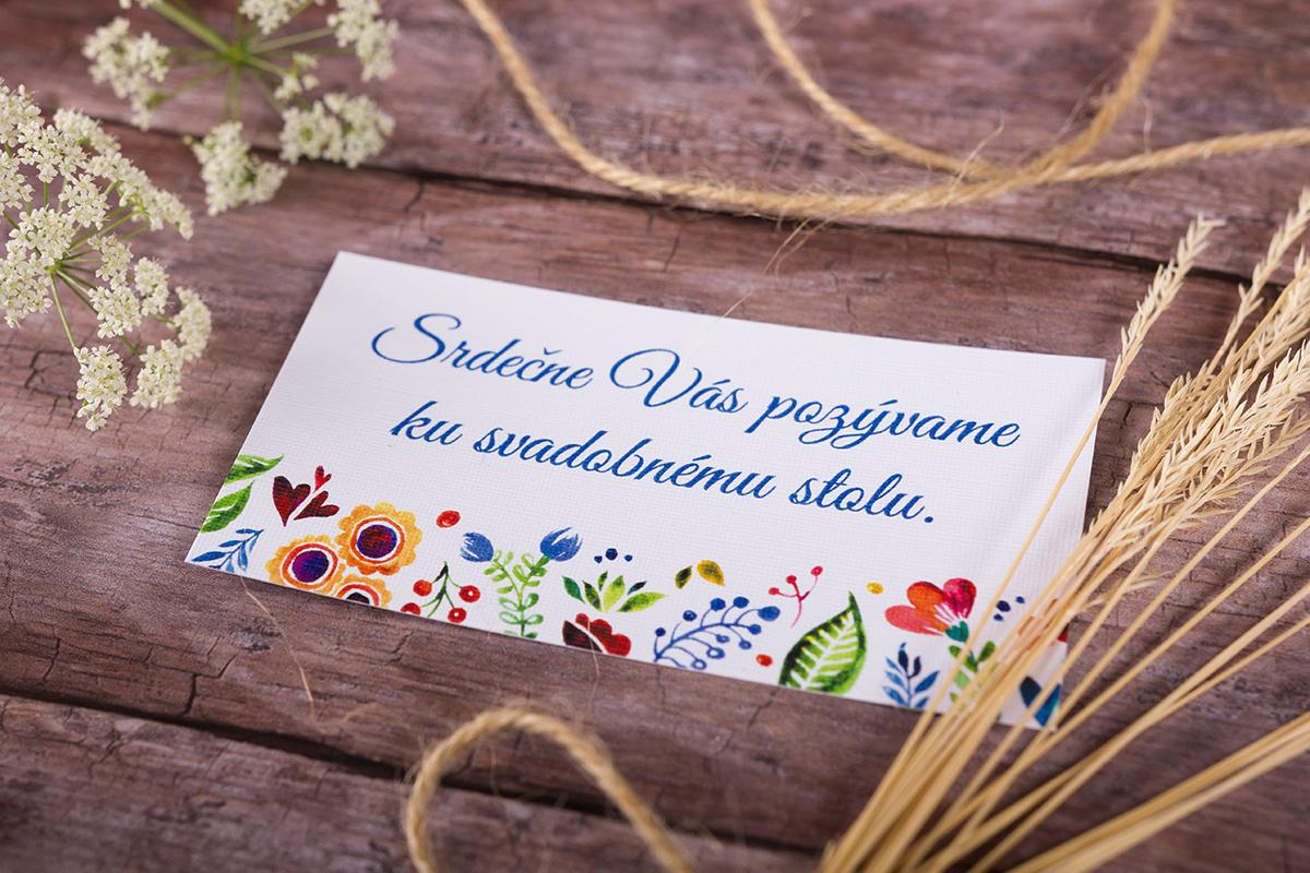 Svadobná pozvánka s folklórnym motívom 1/2