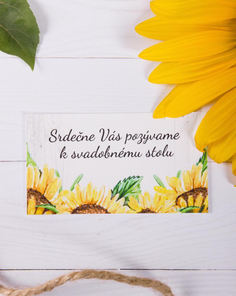 Svadobná pozvánka - Slnečnica 01