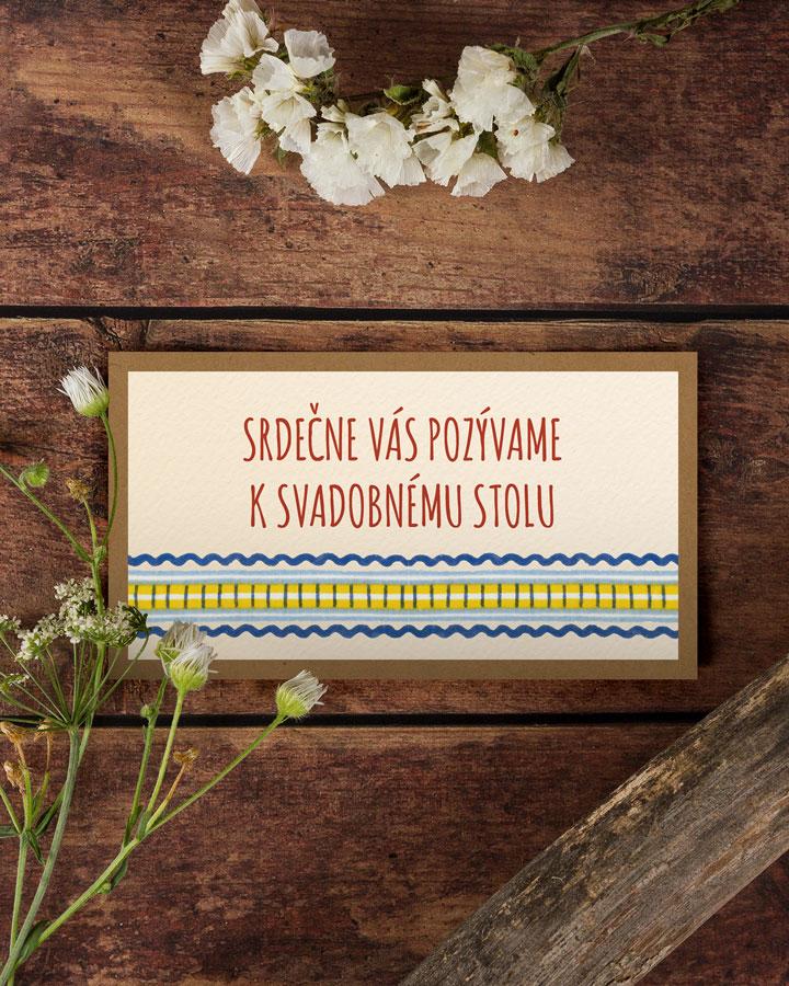 Svadobná pozvánka s ľudovým motívom 04 2/3