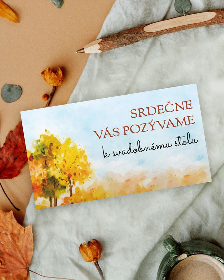 Svadobná pozvánka - Jeseň 02
