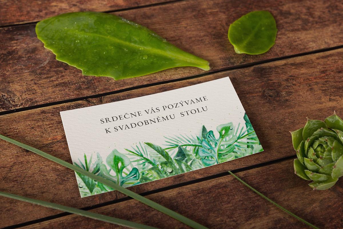 Svadobná pozvánka - Greenery  01 2/5