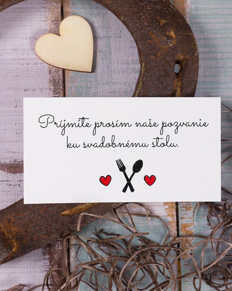 Jednoduché svadobné pozvánky v kraft štýle 1/5