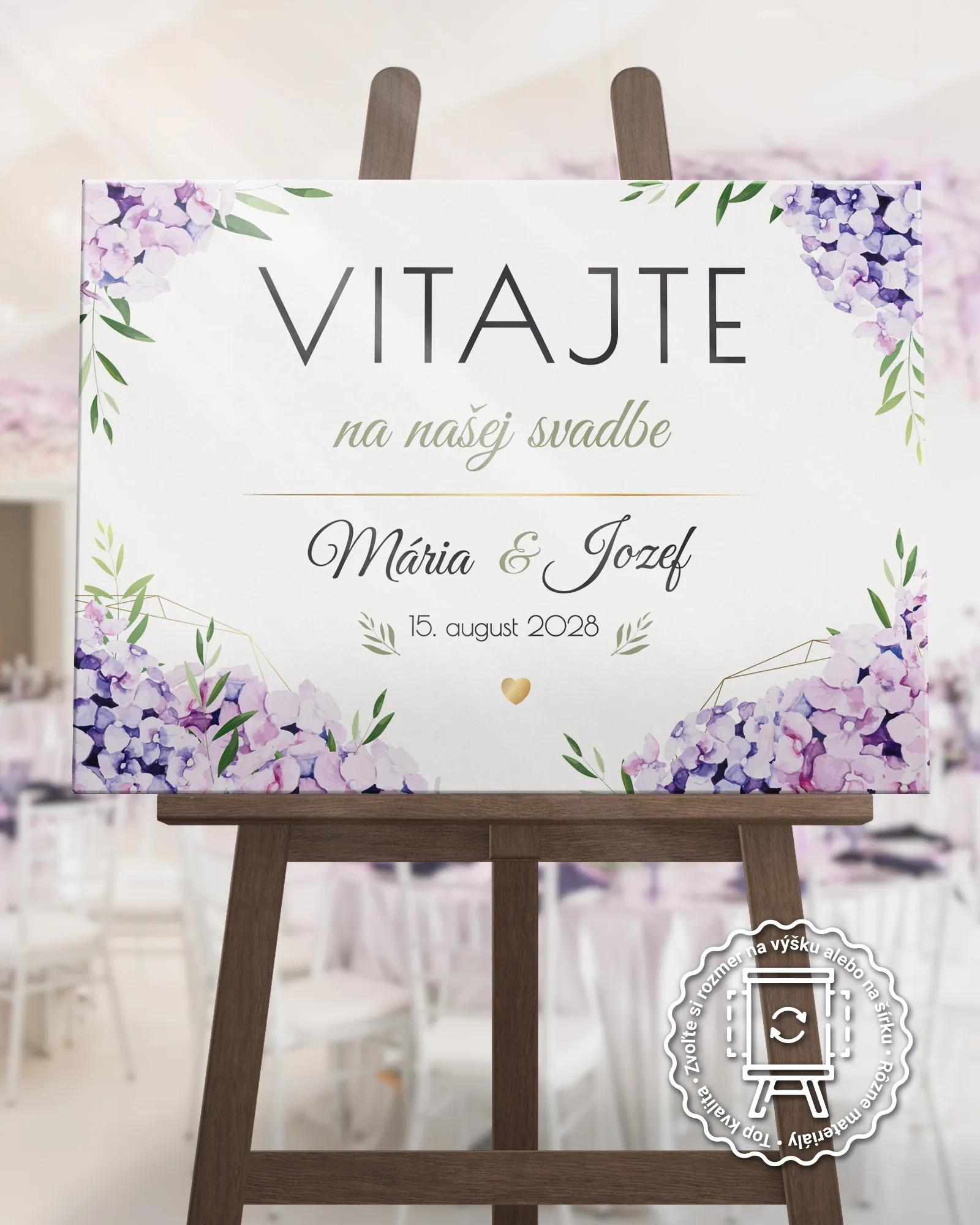 Uvítacia tabuľa vzor Horténzia