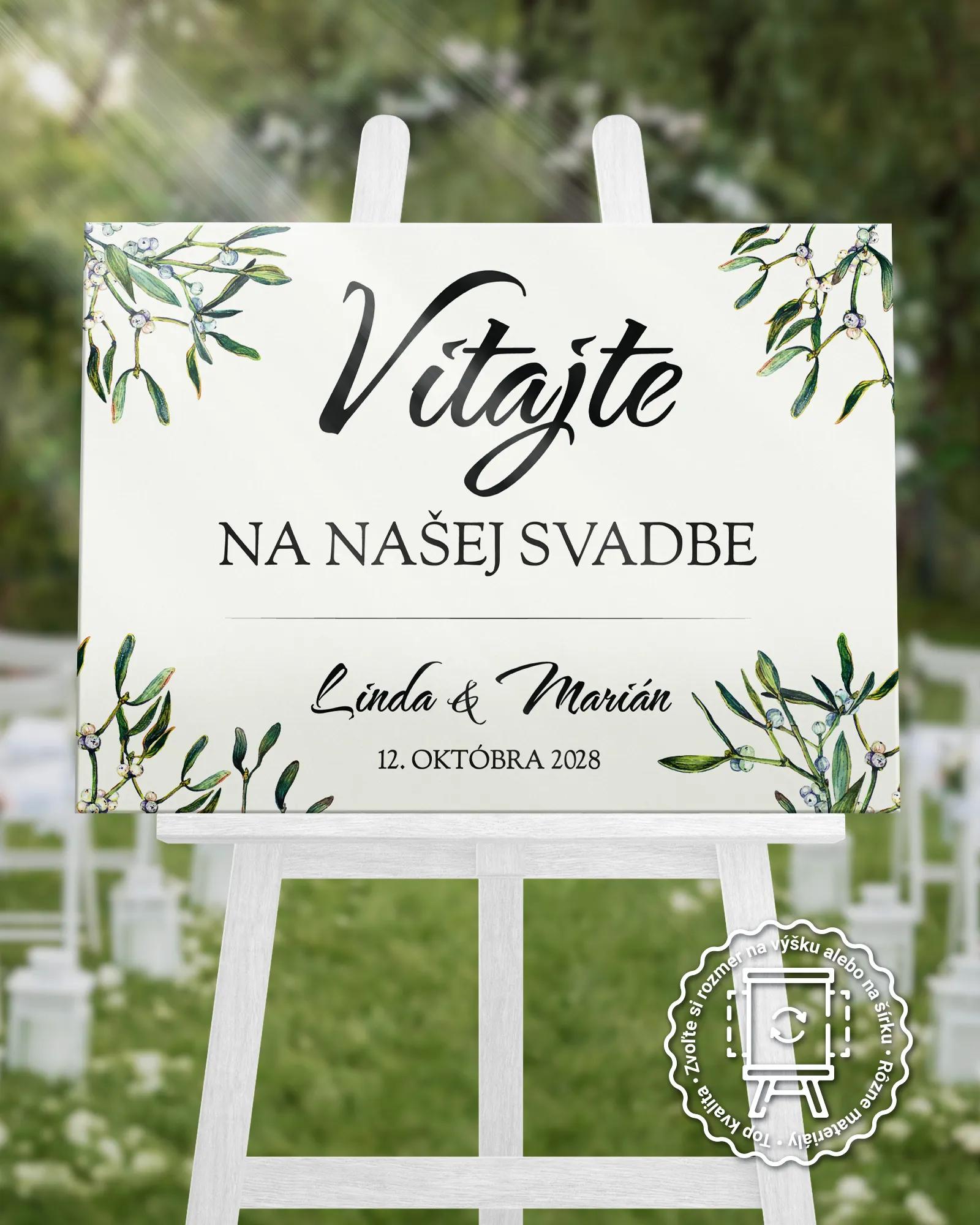 Uvítacia tabuľa vzor Imelo