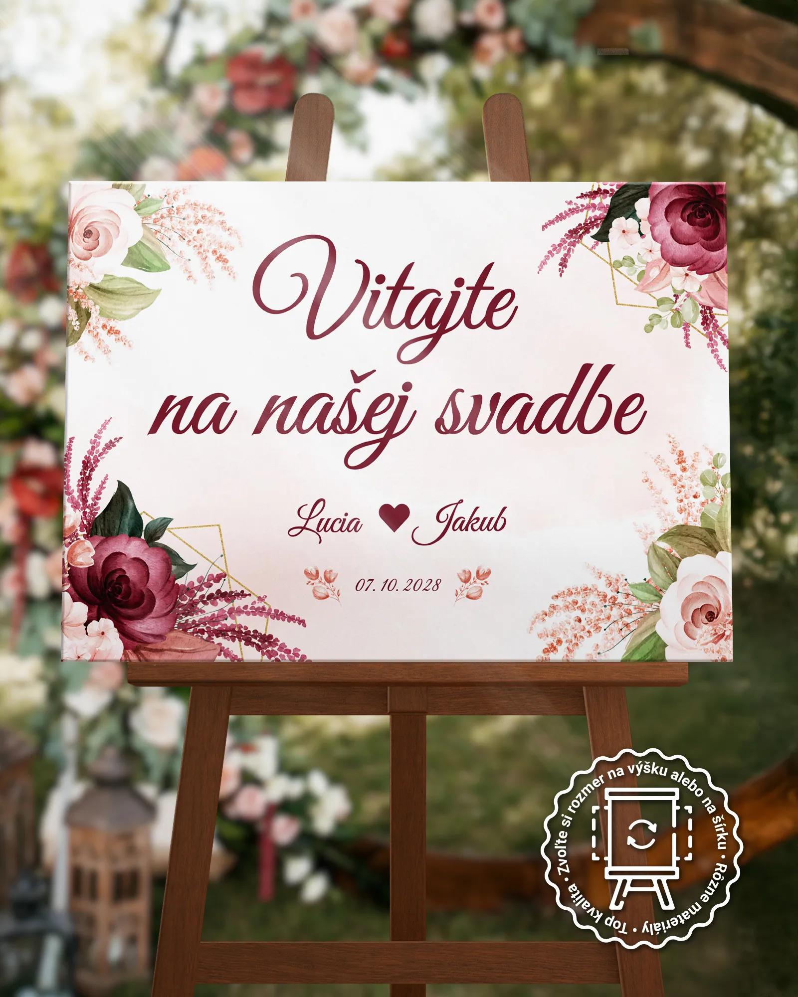 Uvítacia tabuľa vzor Botanic 02