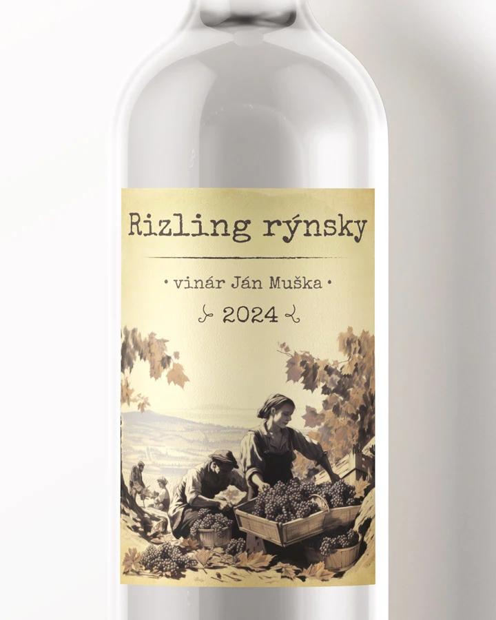 Etikety na víno - motív 18
