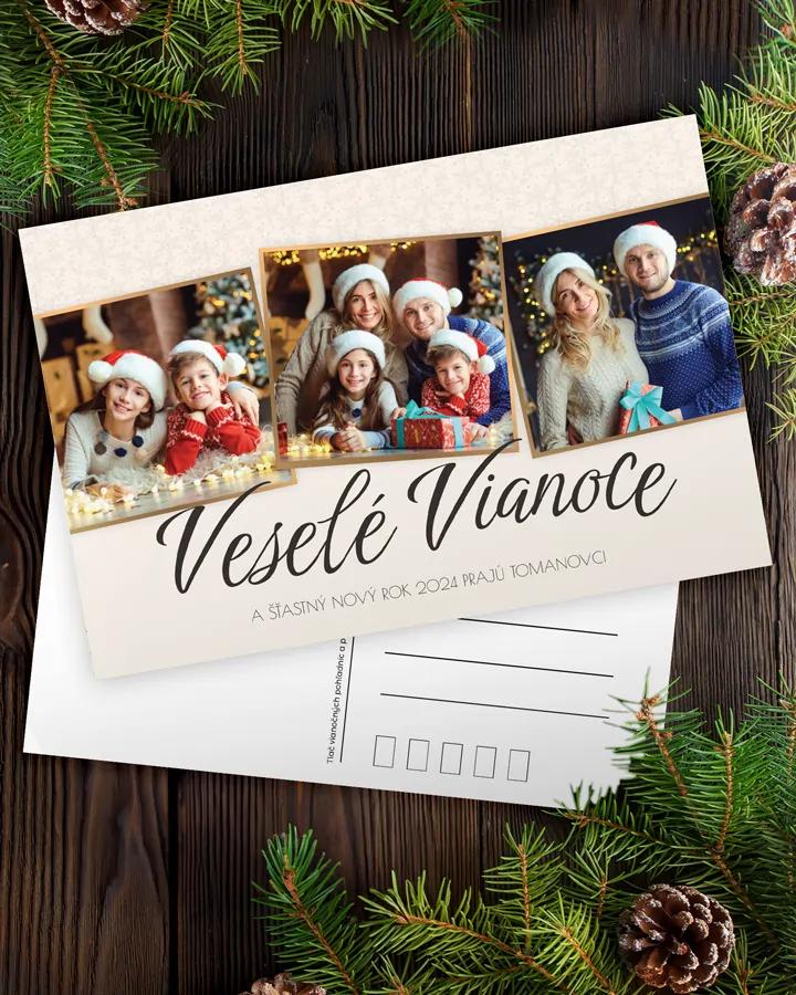 Vianočná pohľadnica s vlastnou fotkou 20