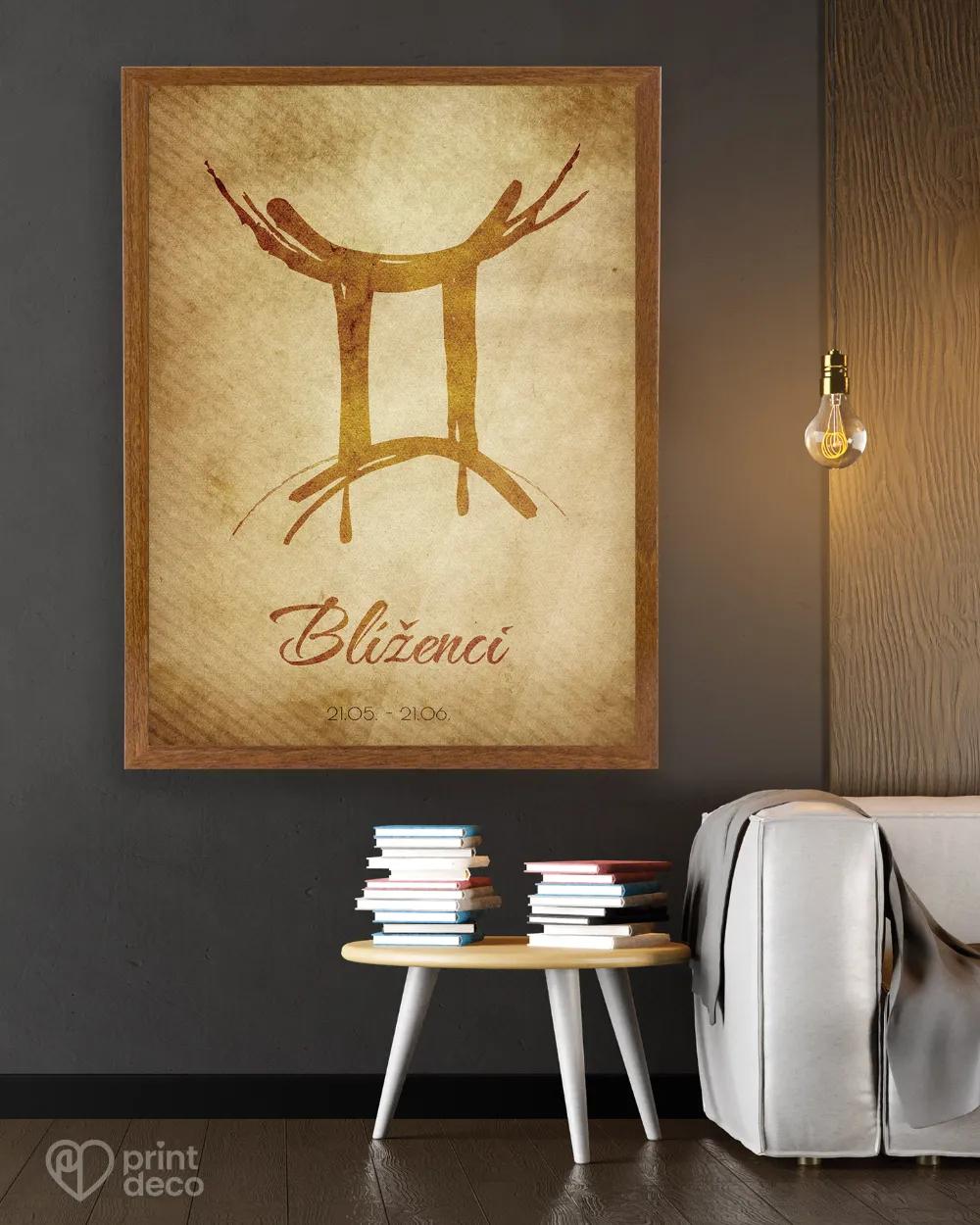 Plagát so znamením Blíženci - motív 1 2/3