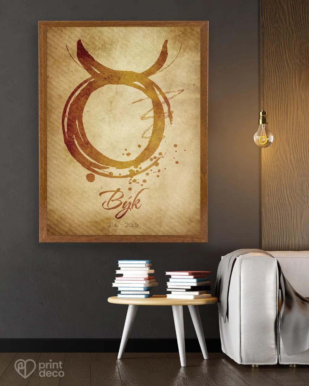 Plagát so znamením Býk - motív 1 2/3