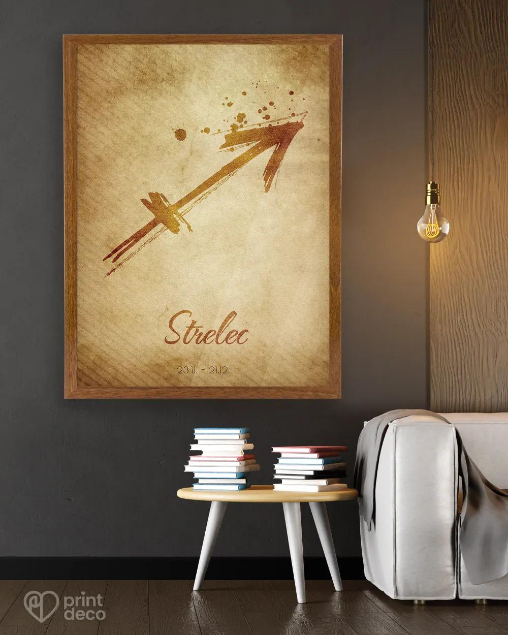 Plagát so znamením Strelec - motív 1 2/3