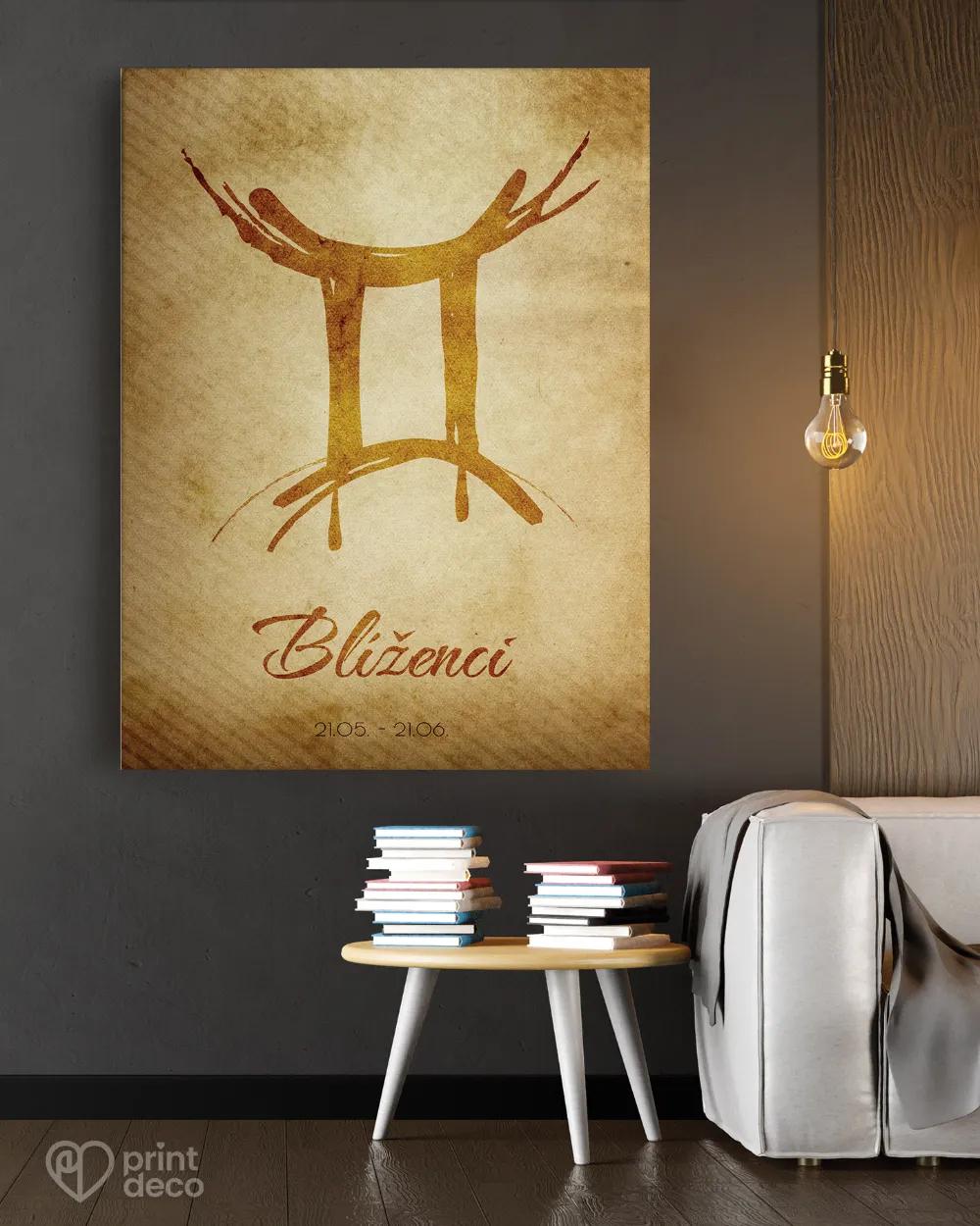 Plagát so znamením Blíženci - motív 1 1/3