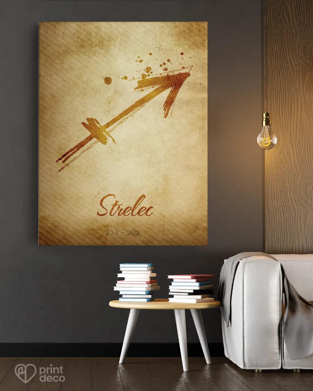 Plagát so znamením Strelec - motív 1 1/3