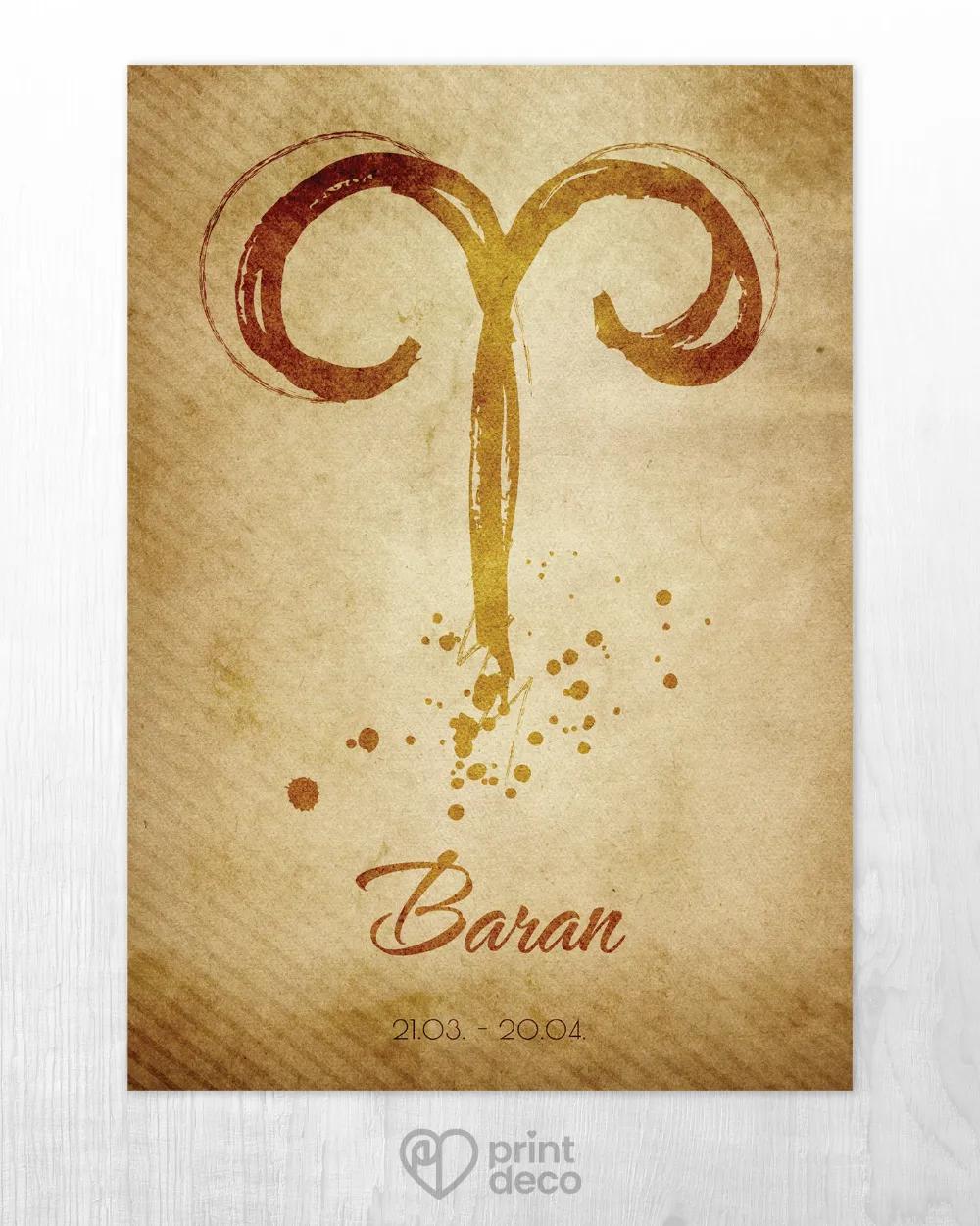 Plagát so znamením Baran - motív 1