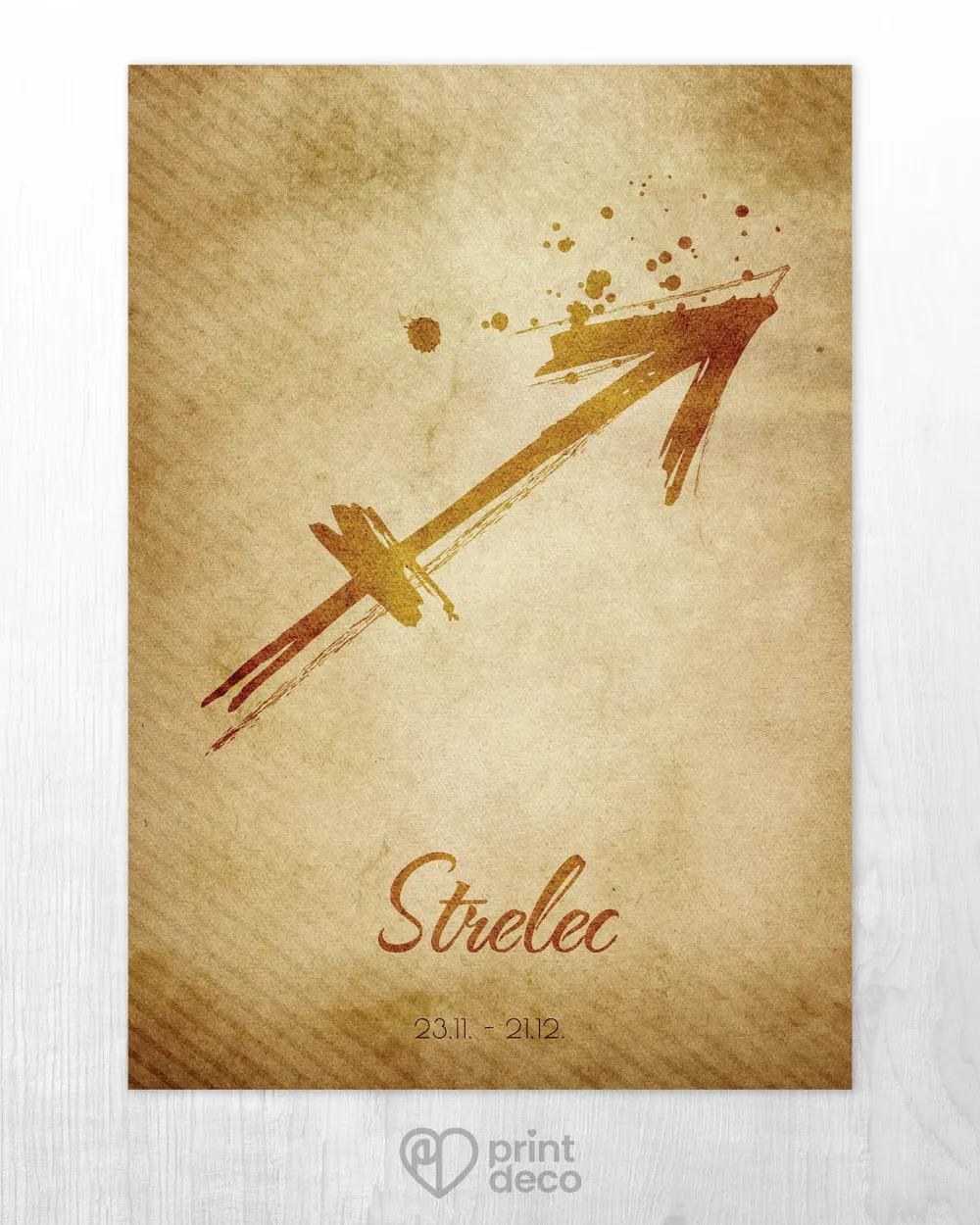 Plagát so znamením Strelec - motív 1