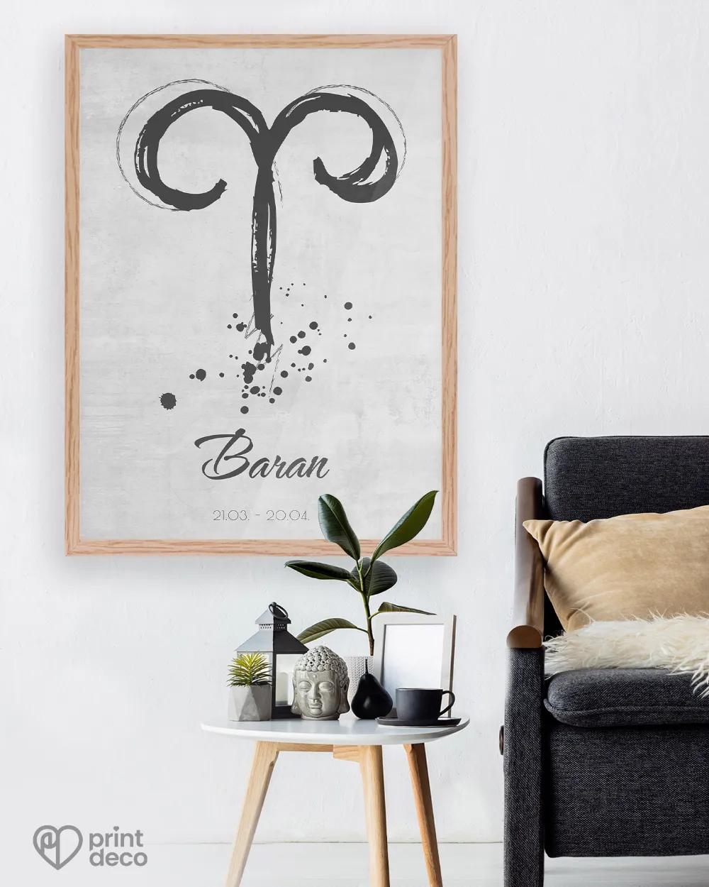 Plagát so znamením Baran - motív 2 2/3
