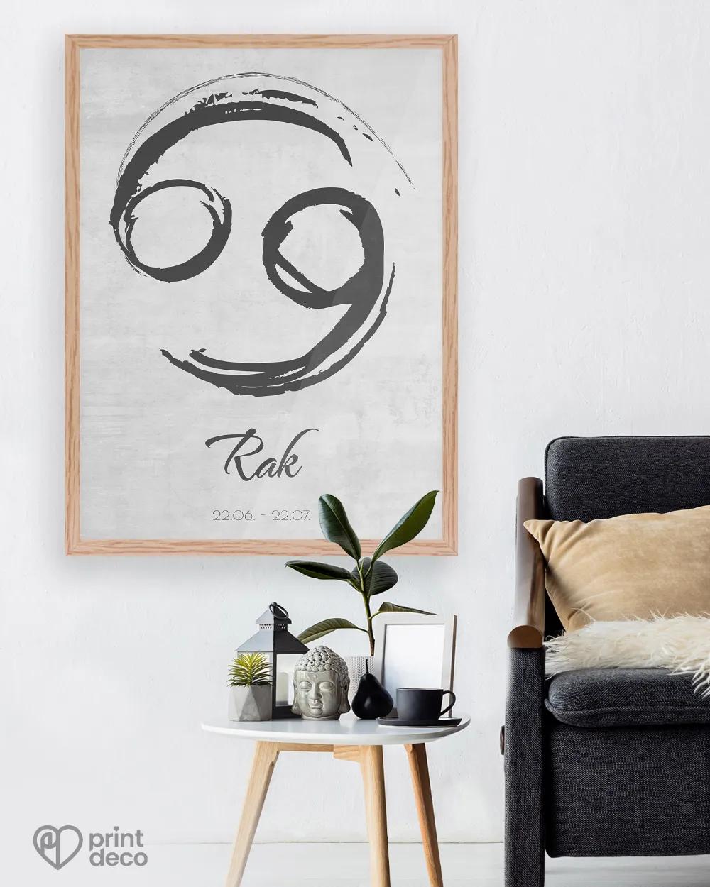 Plagát so znamením Rak - motív 2 2/3