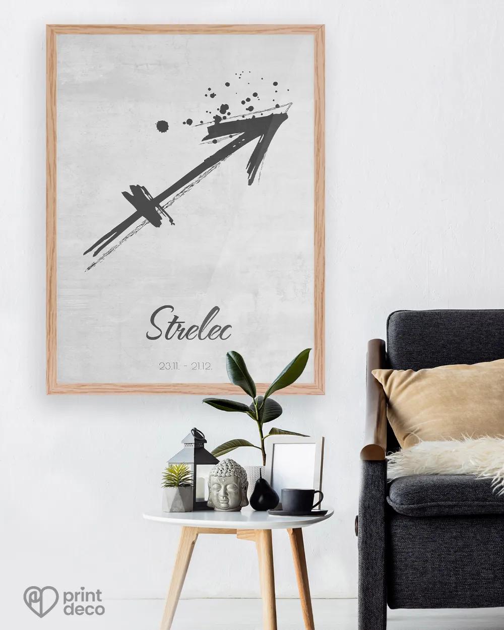 Plagát so znamením Strelec - motív 2 2/3