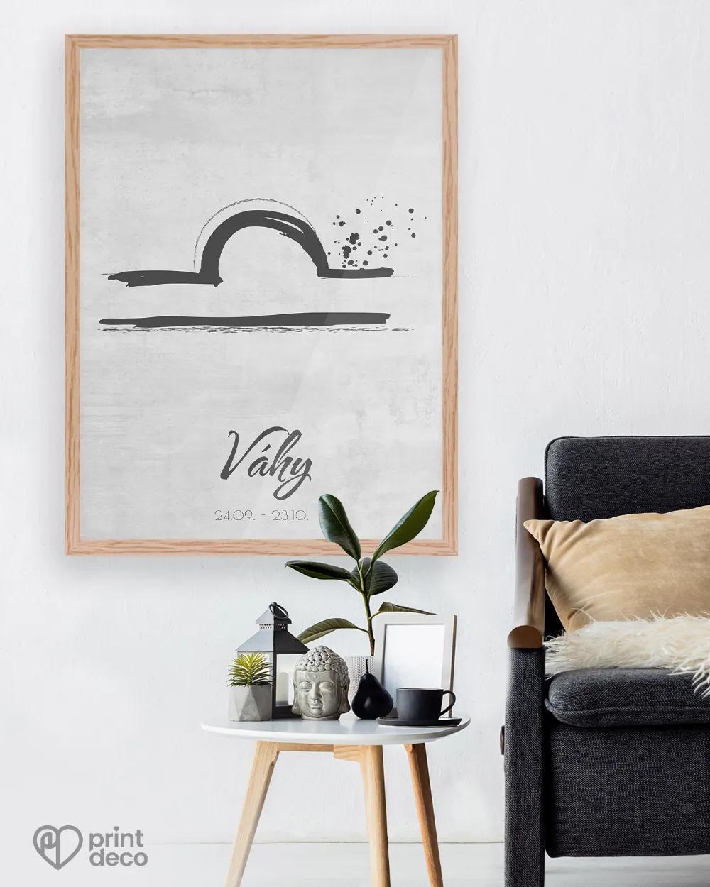 Plagát so znamením Váhy - motív 2 2/3