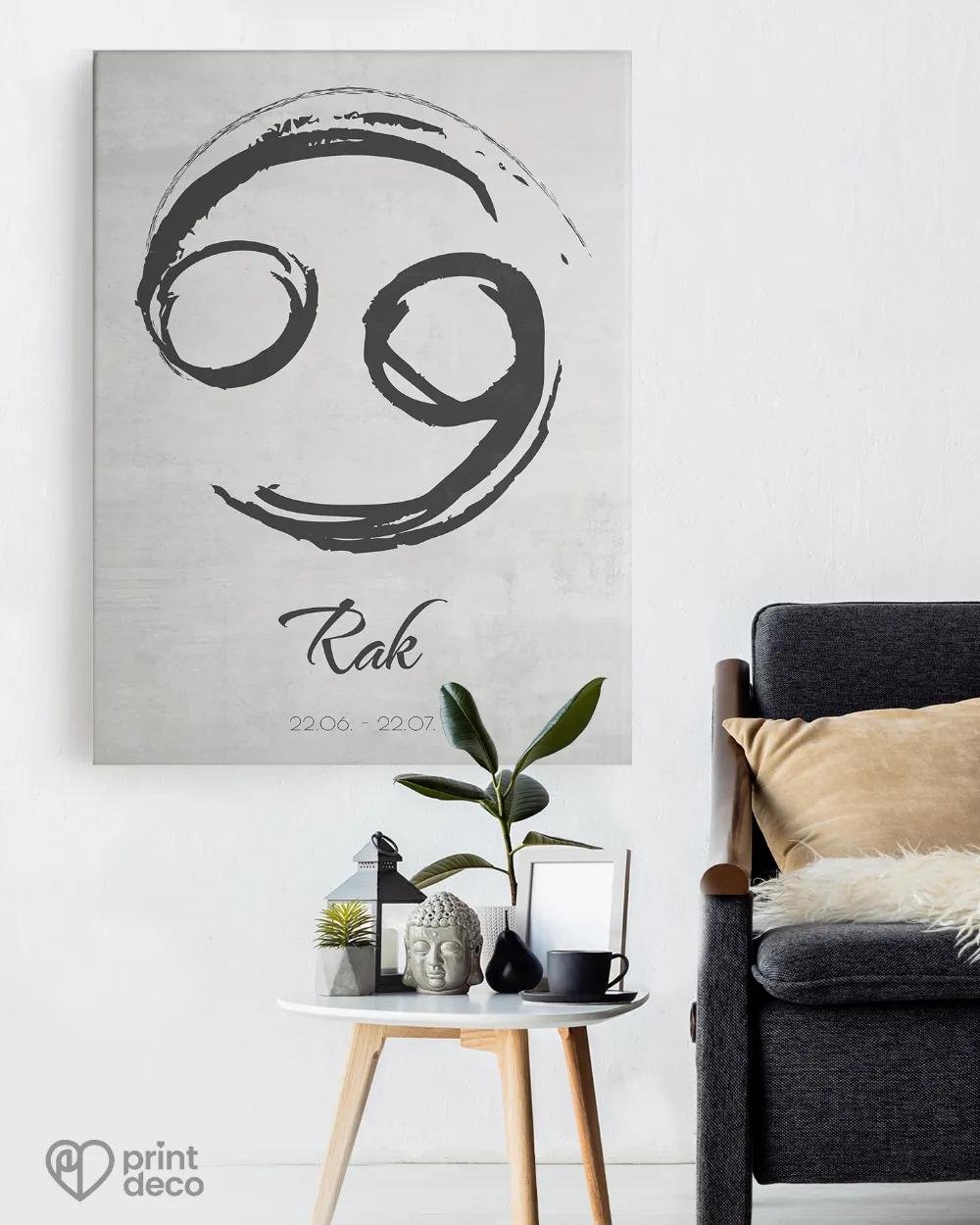 Plagát so znamením Rak - motív 2 1/3