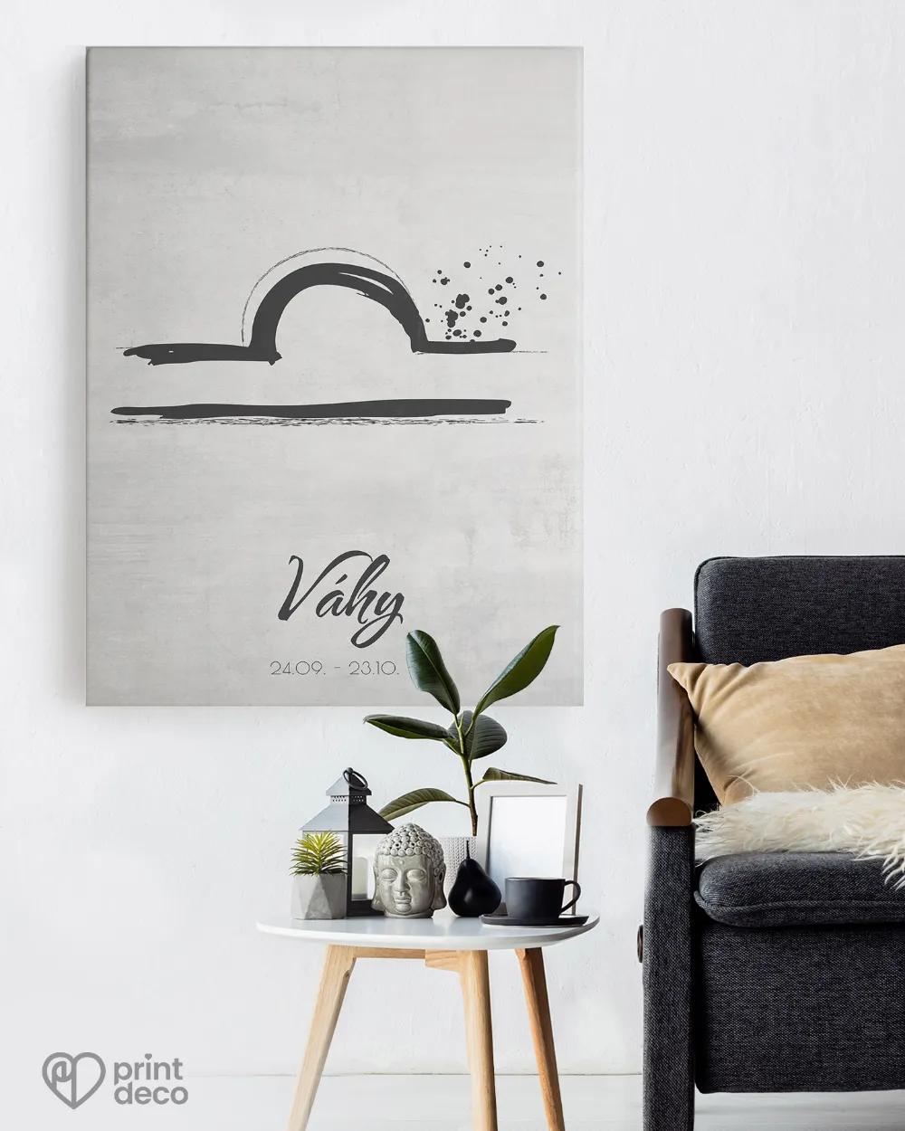 Plagát so znamením Váhy - motív 2 1/3