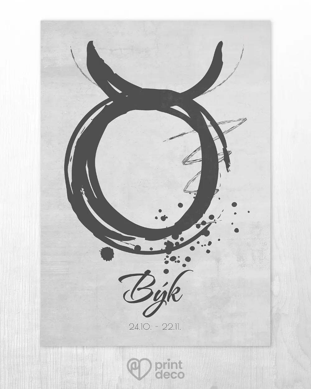 Plagát so znamením Býk - motív 2