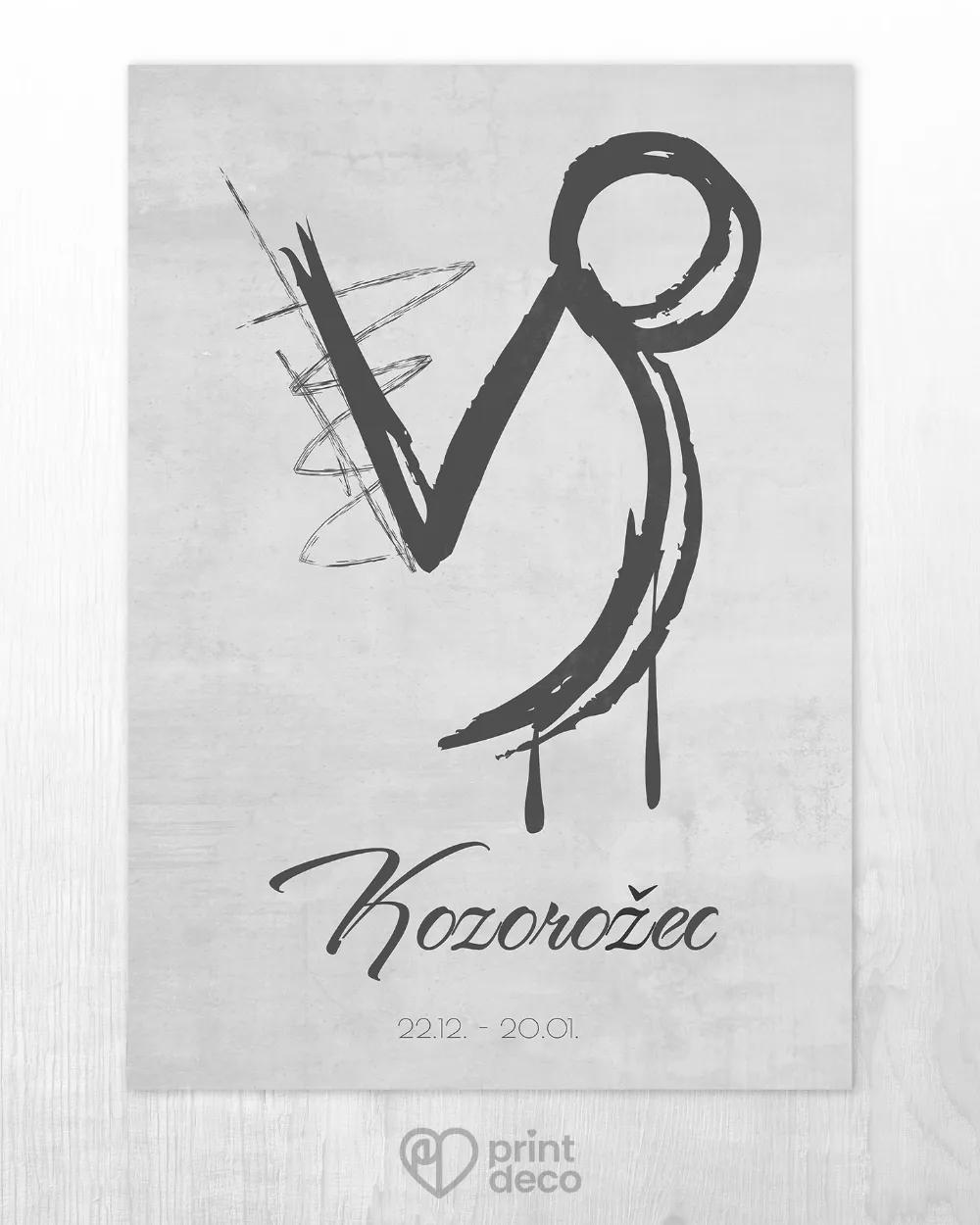 Plagát so znamením Kozorožec - motív 2