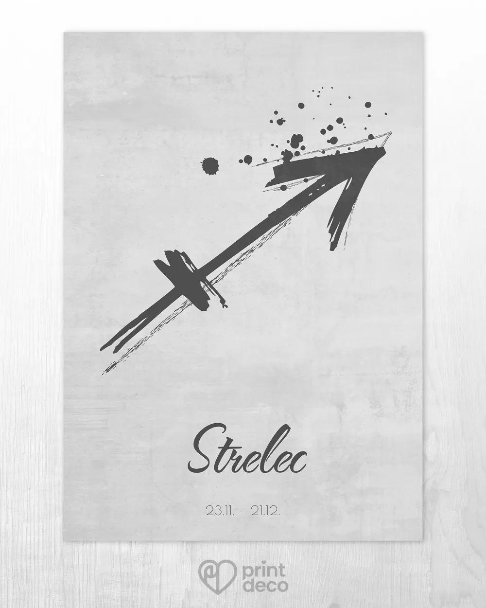 Plagát so znamením Strelec - motív 2