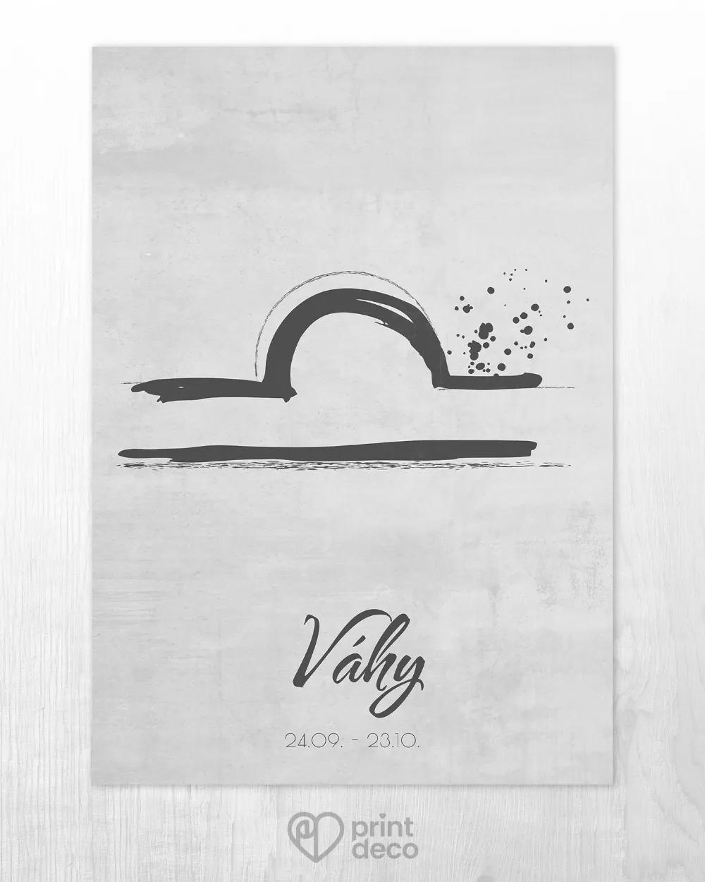 Plagát so znamením Váhy - motív 2