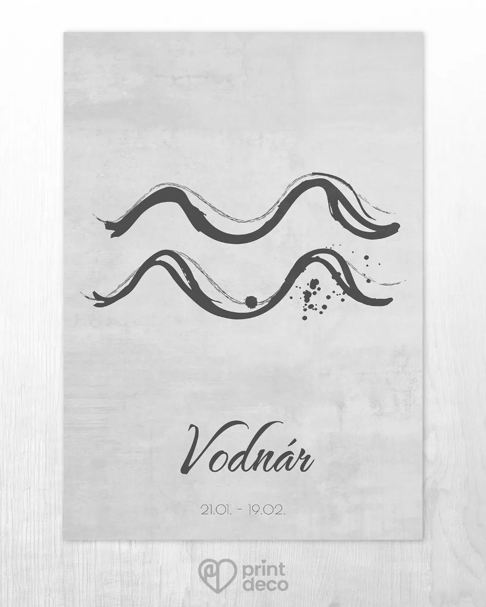 Plagát so znamením Vodnár - motív 2