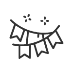 Párty bannery a stuhy