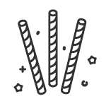 Slamky na oslavu a párty