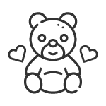 Oznámenia s postavičkami