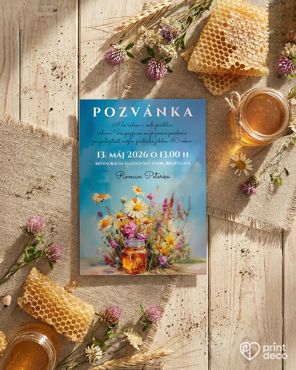 Pozvánka na narodeniny pre včelára 01 1/2