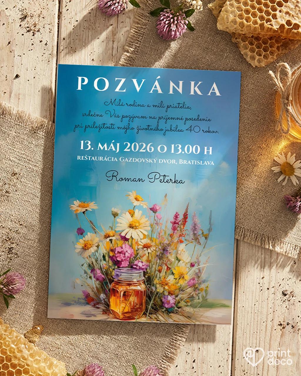 Pozvánka na narodeniny pre včelára 01