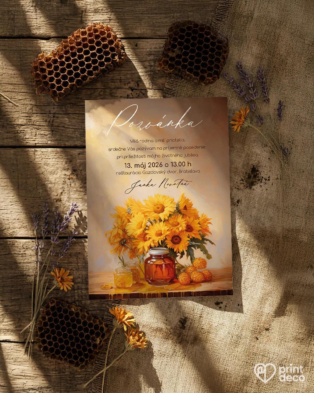 Pozvánka na narodeniny pre včelára 04 1/2