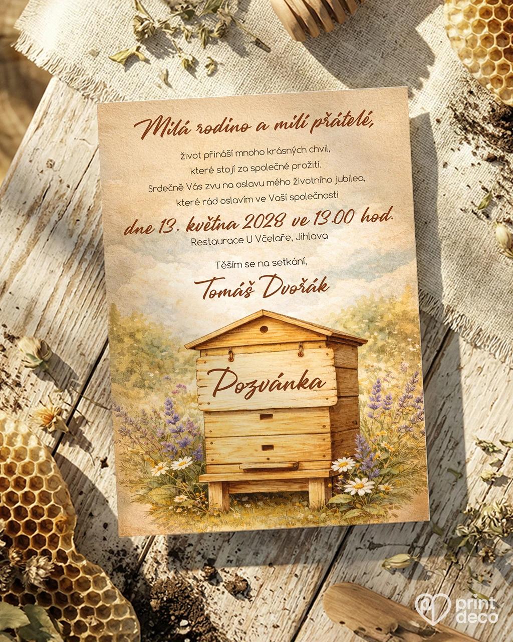 Pozvánka na narodeniny pre včelára 05