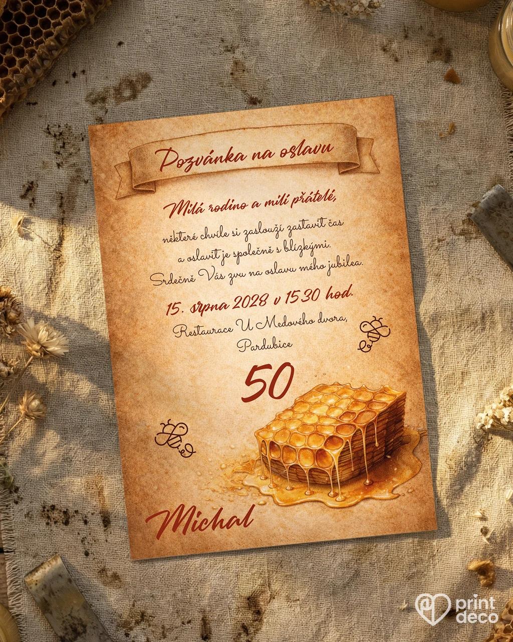 Pozvánka na narodeniny pre včelára 06