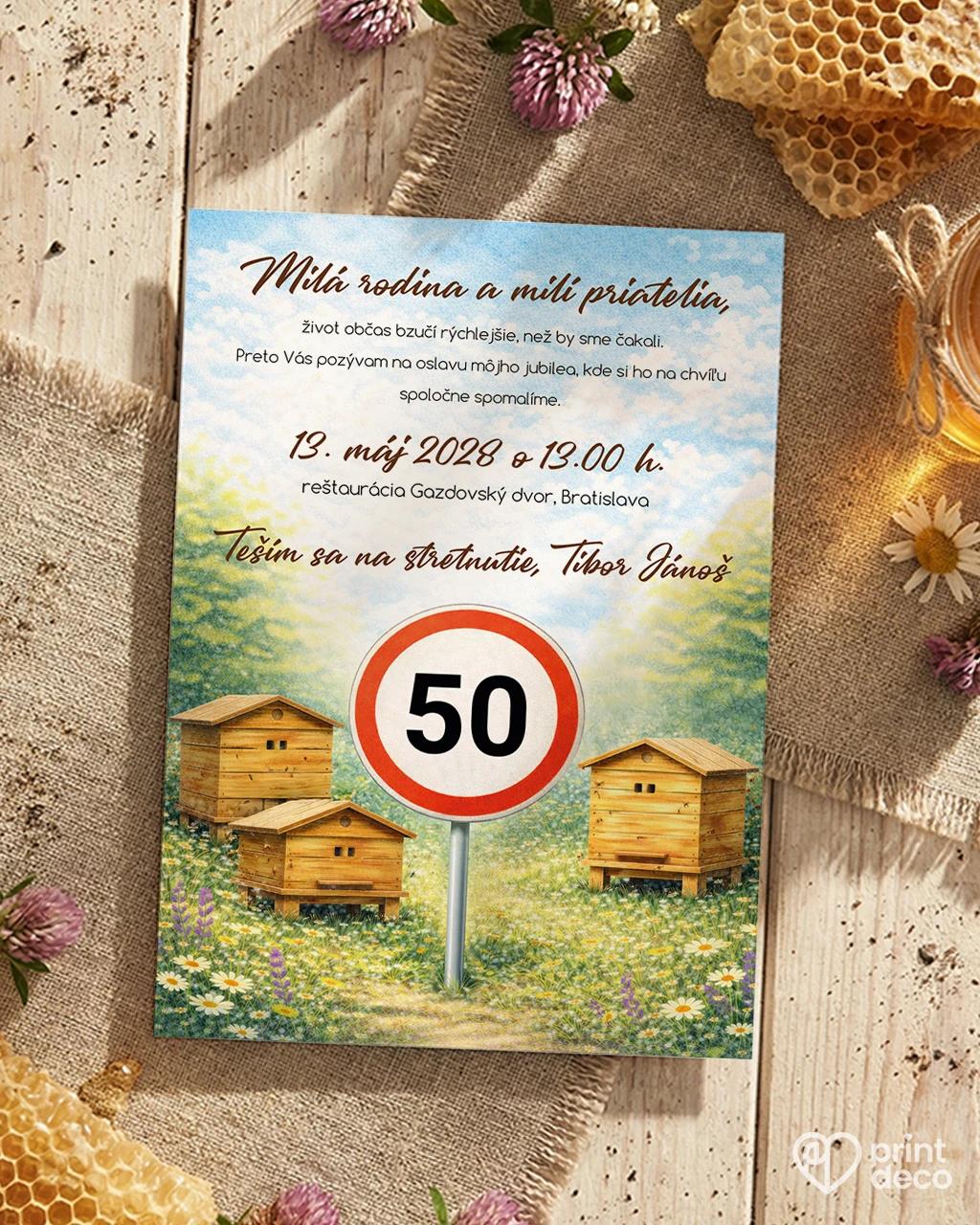 Pozvánka na narodeniny pre včelára 07