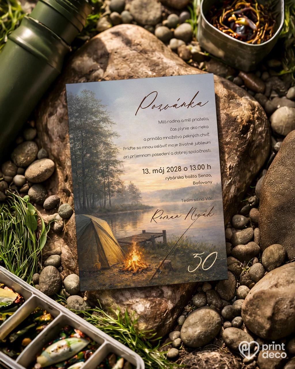 Pozvánka na narodeniny Rybár 09 1/2