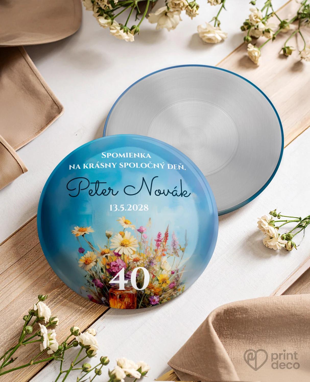 Pamätné kruhové magnetky z oslavy pre včelára 01