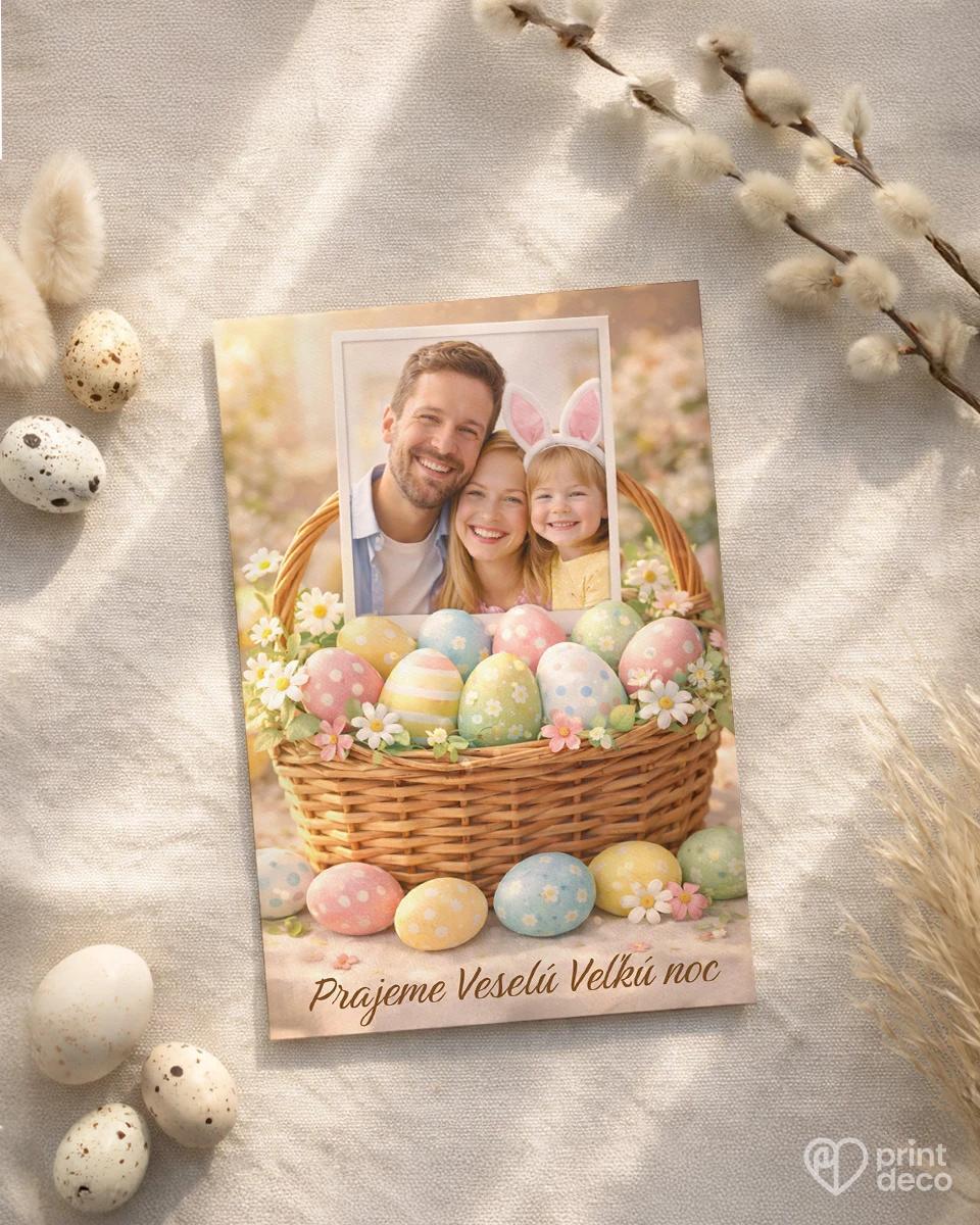 Veľkonočná pohľadnica s vlastnou fotkou 01 1/2