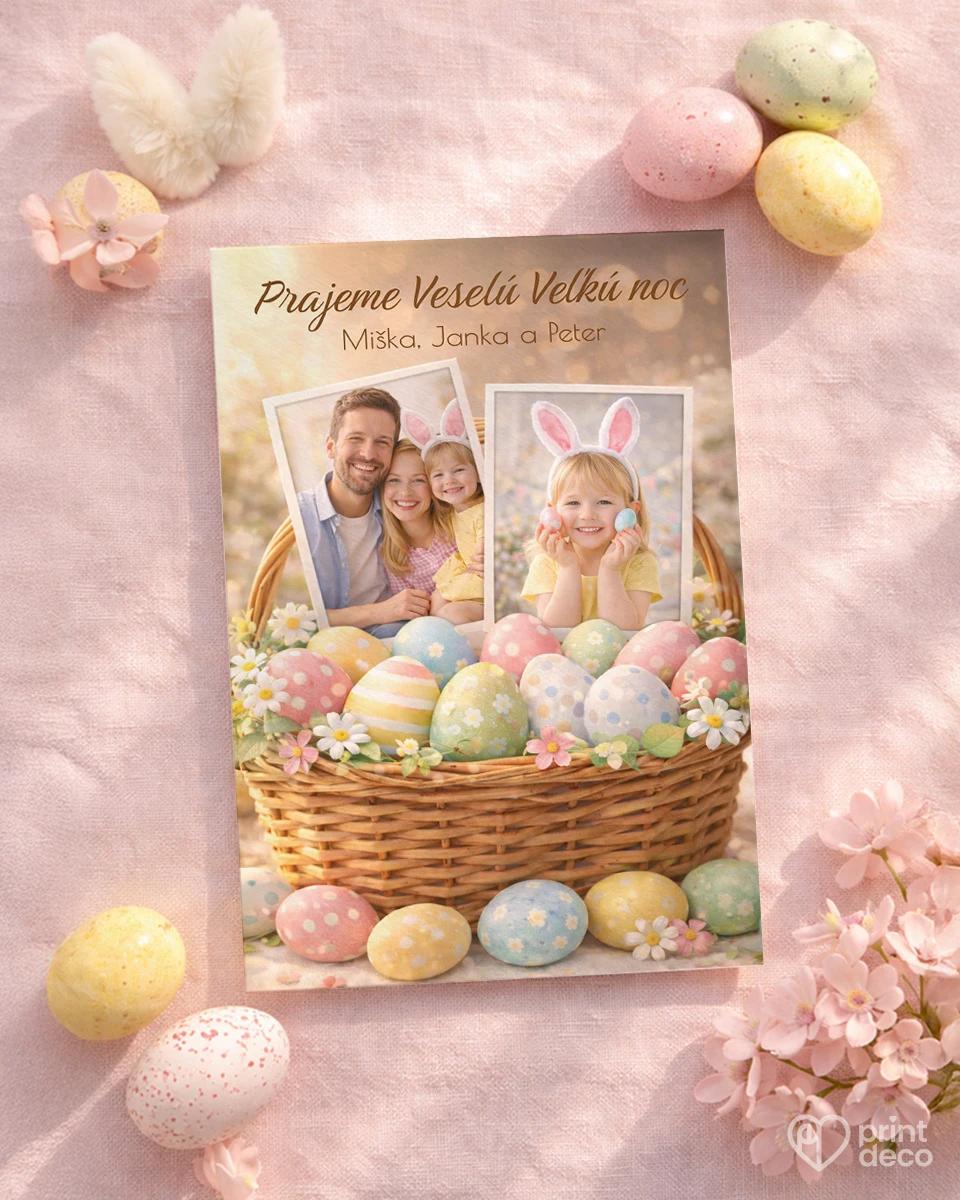 Veľkonočná pohľadnica s vlastnými fotkami 02 1/2