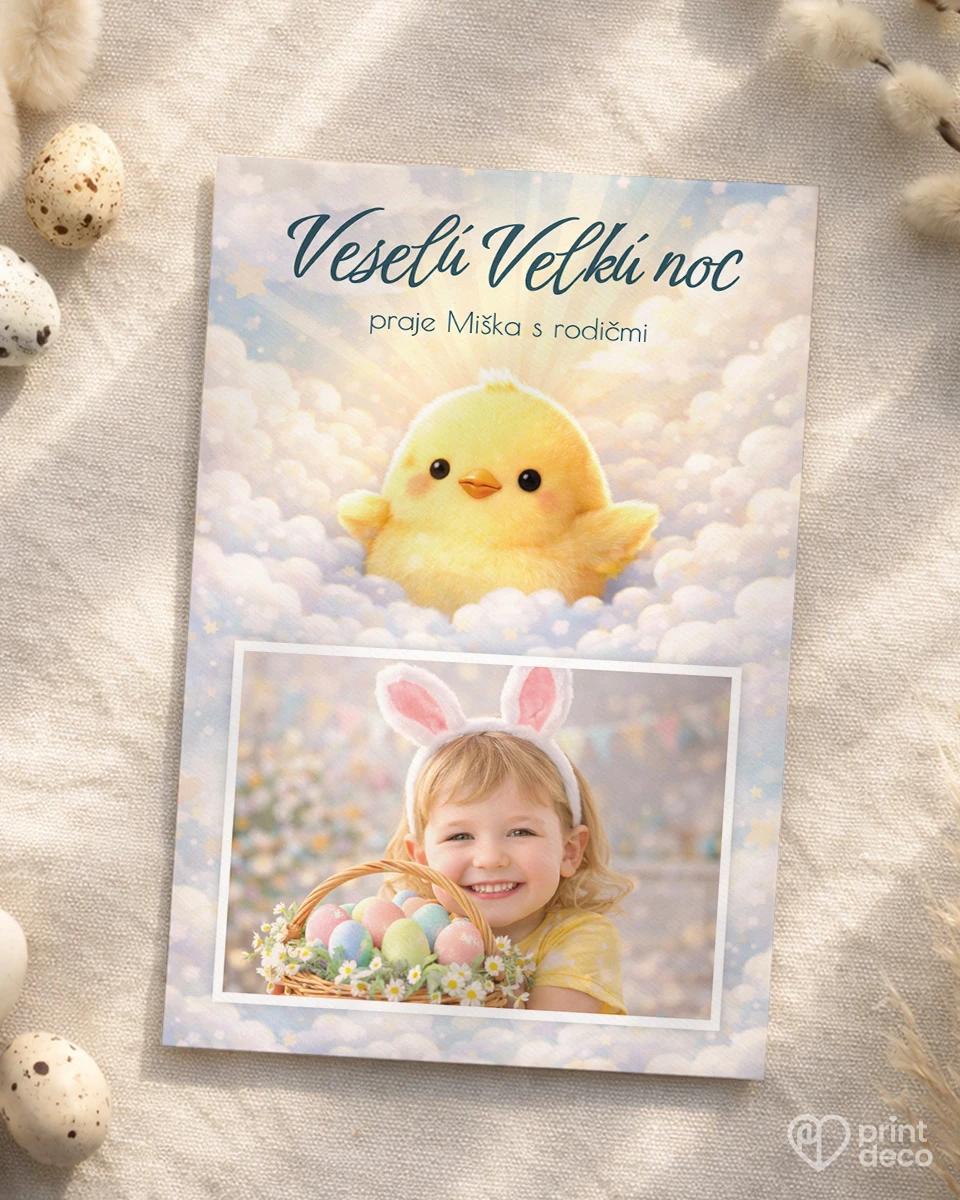 Veľkonočná pohľadnica s vlastnou fotkou 03 0/2