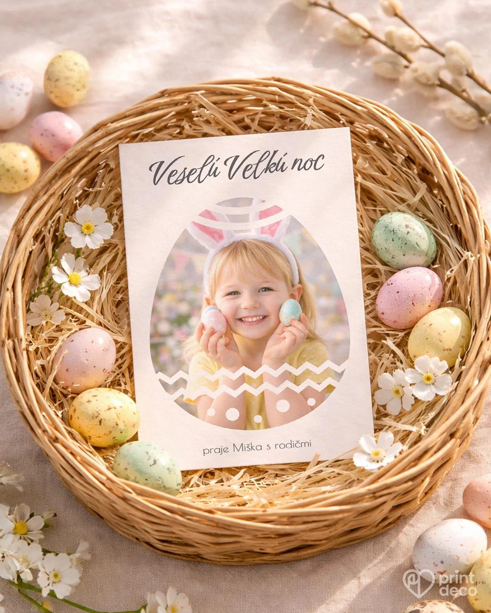 Veľkonočná pohľadnica s vlastnou fotkou 05 1/2