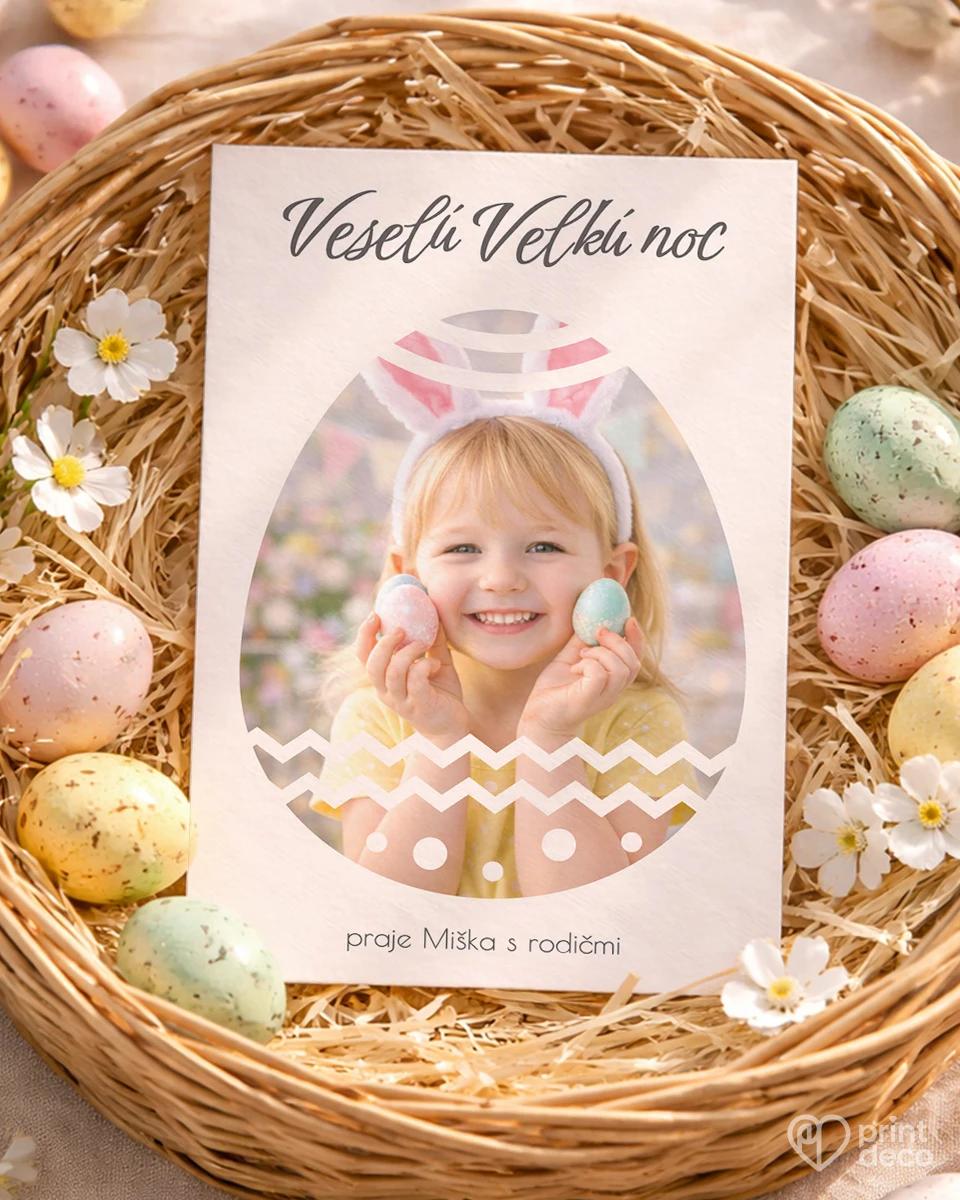 Veľkonočná pohľadnica s vlastnou fotkou 05 0/2