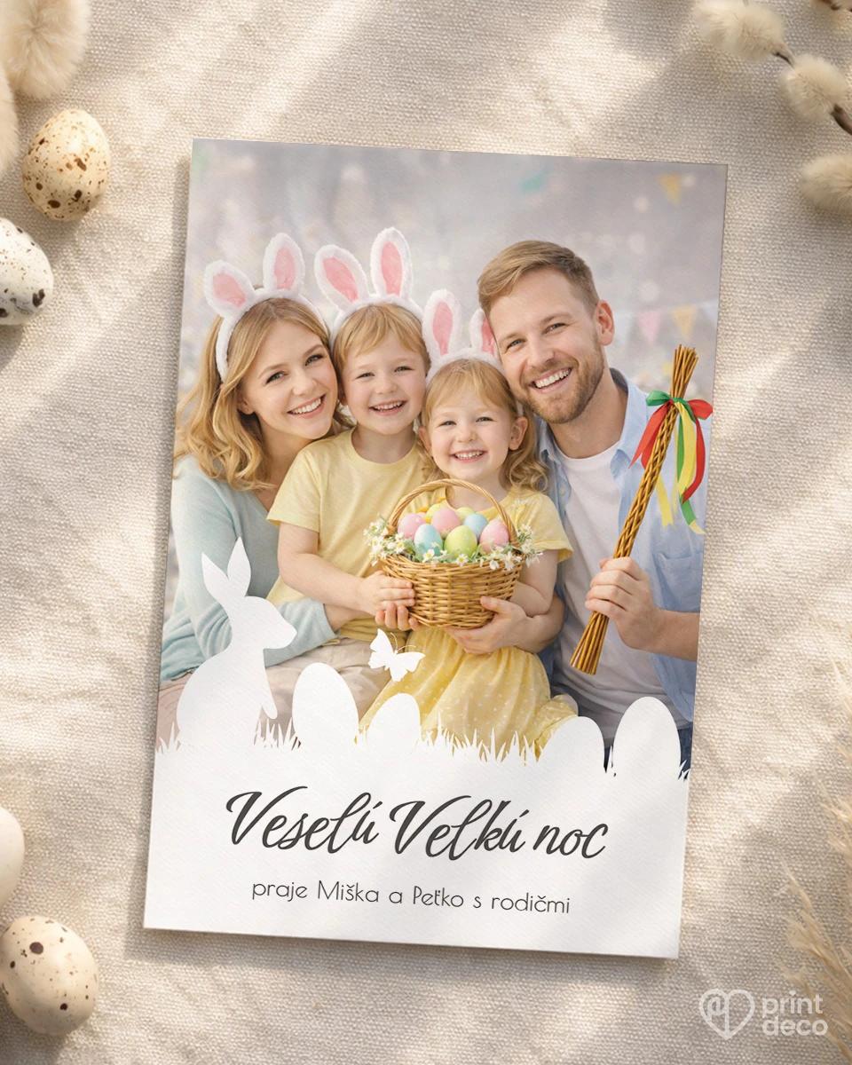 Veľkonočná pohľadnica s vlastnou fotkou 06 0/2